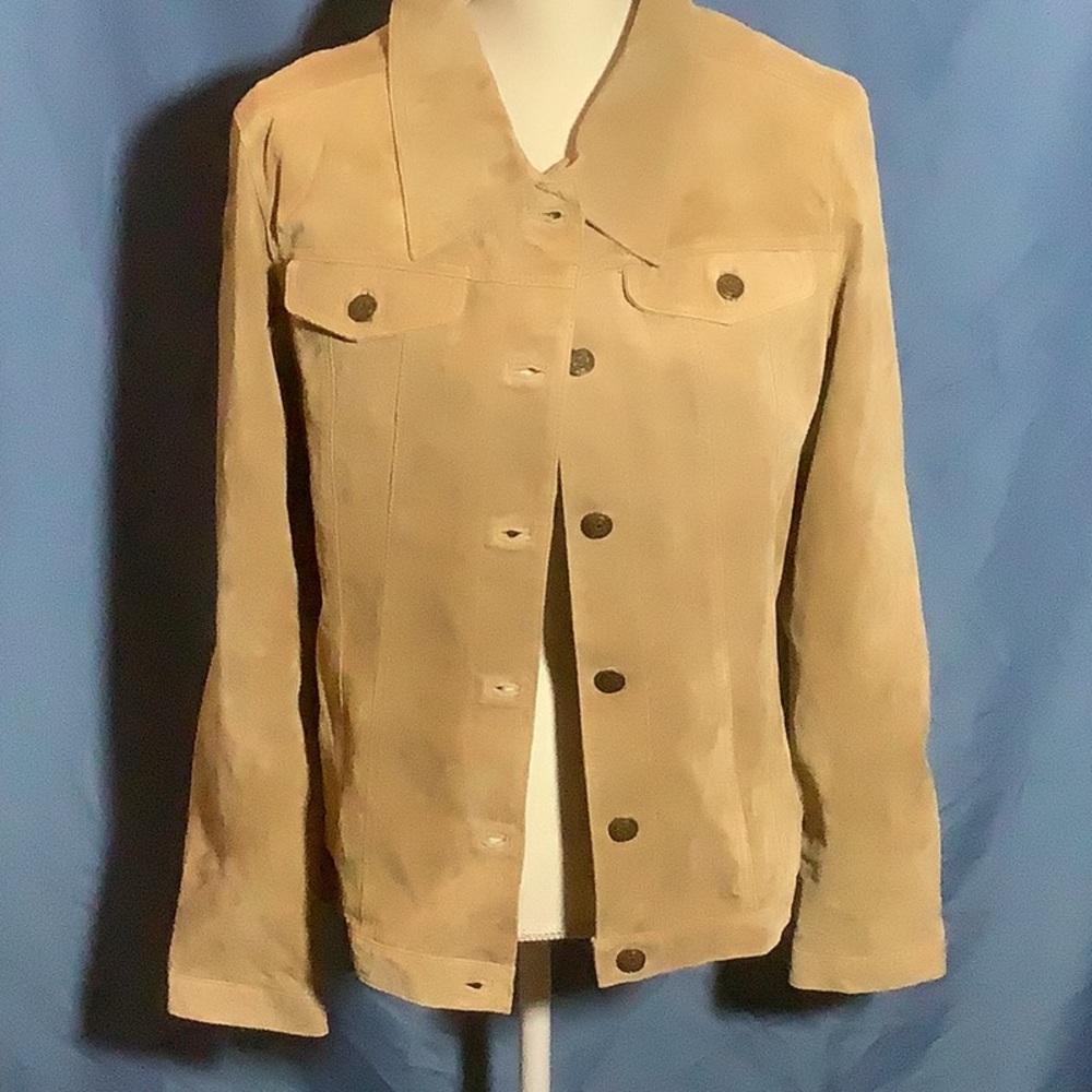 For Joseph Beige Suede Jacket